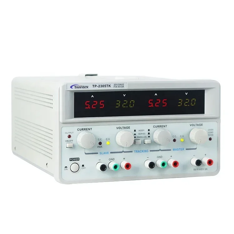 Dual Channel Linear Power Supply 30V 5A - 2026/Twintex TP-2305E Alimentation CC double canal
