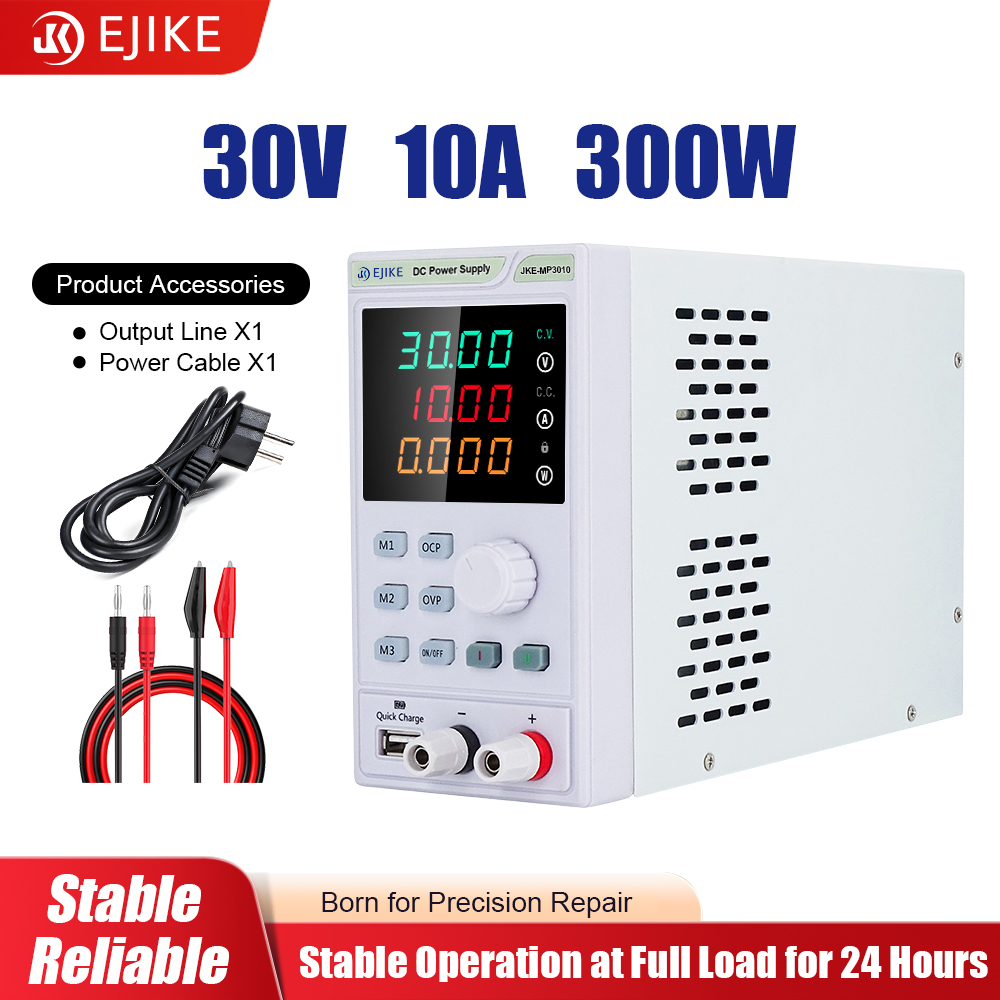 Programmable Dc Power Supply 60V 10A - Alimentation électrique EJIKE DC 300W programmable